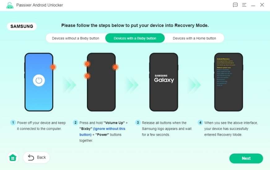 access the recovery mode
