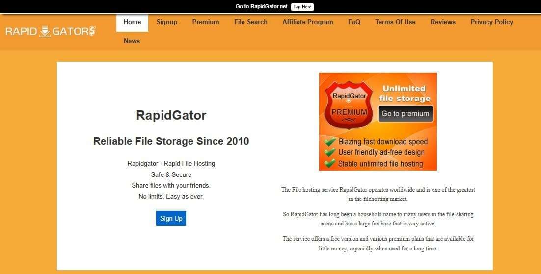 what is rapidgator legality