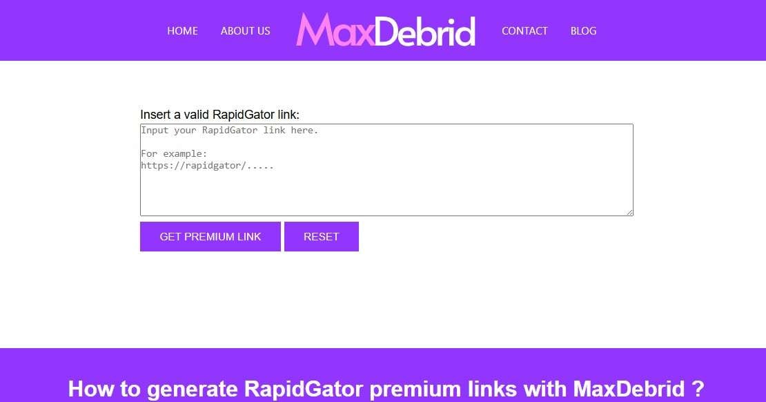 rapidgator downloader maxdebrid option