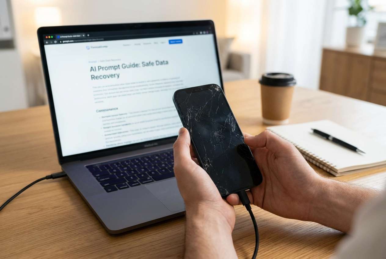 recover data from locked iphone with broken screen: ai prompt guide | dr.fone prompt guide