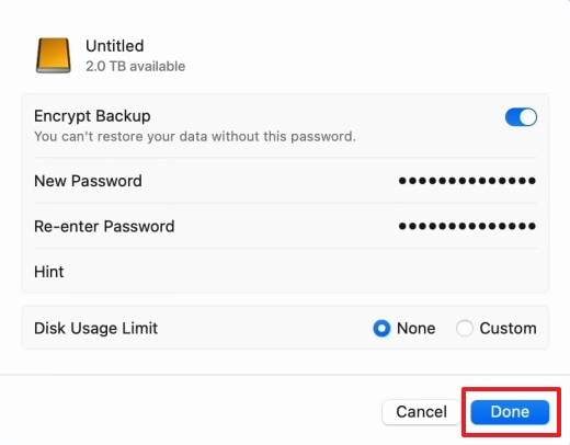 add encryption to disk