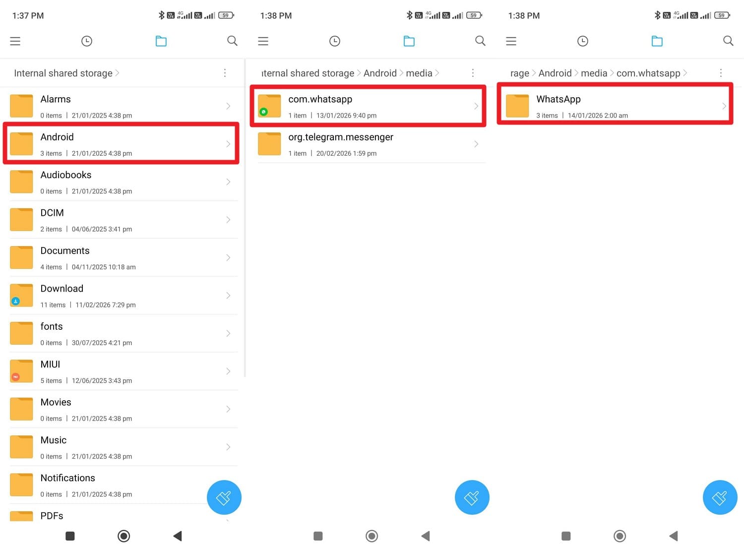 recover whatsApp view once photo android