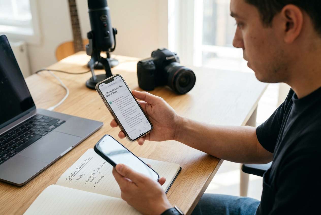 selective transfer plan for a creator phone upgrade: ai prompt guide | dr.fone prompt guide