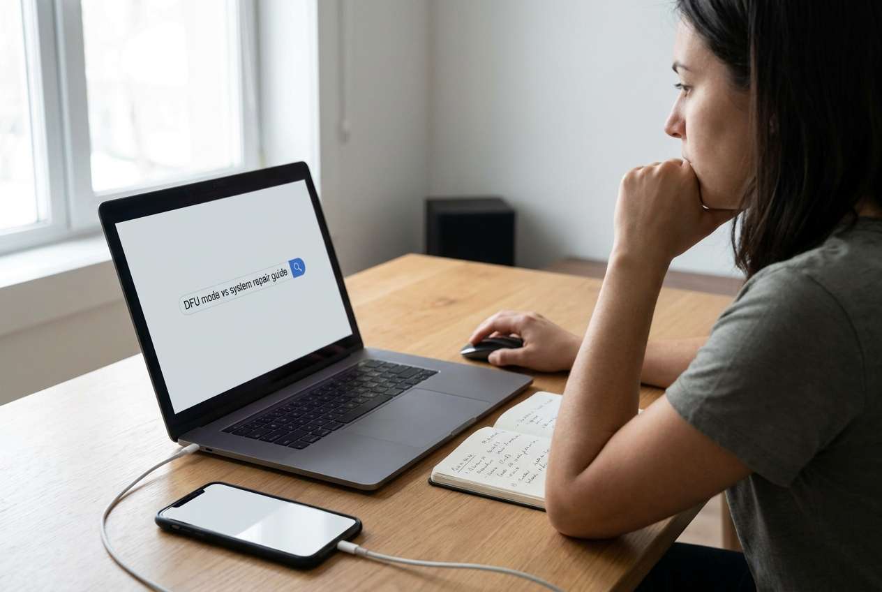 should i try dfu before system repair: ai prompt guide | dr.fone prompt guide