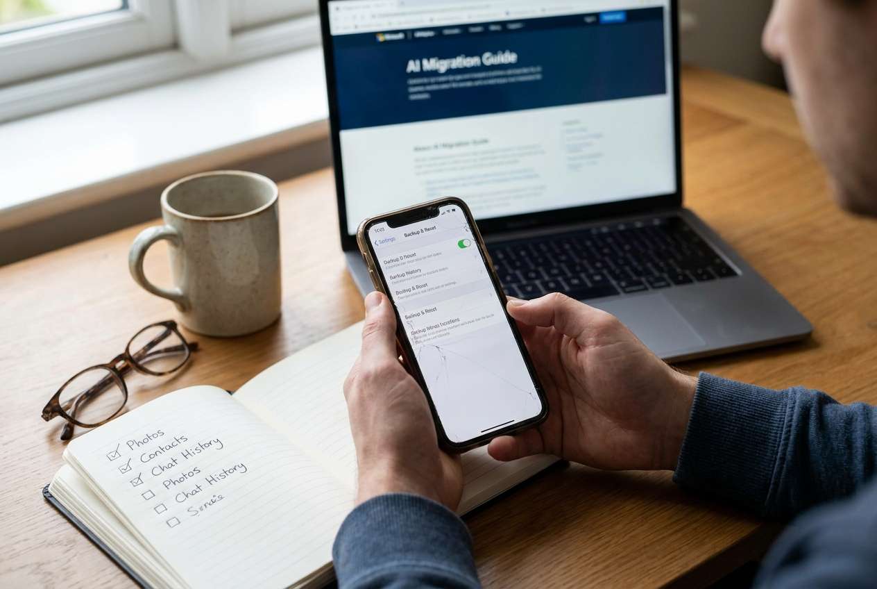 social app migration checklist before factory reset: ai prompt guide | dr.fone prompt guide