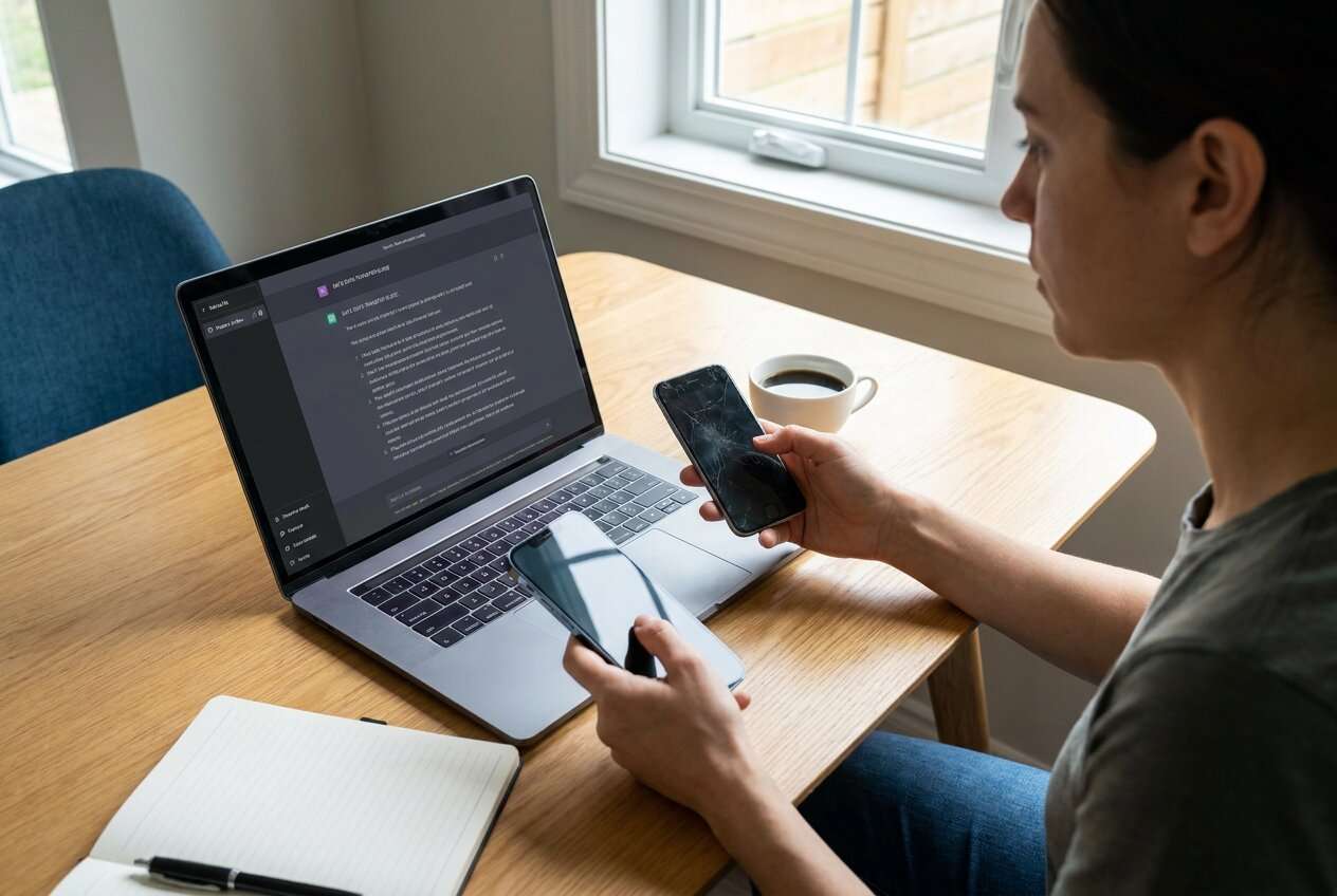 transfer work data only to a new phone: ai prompt guide | dr.fone prompt guide