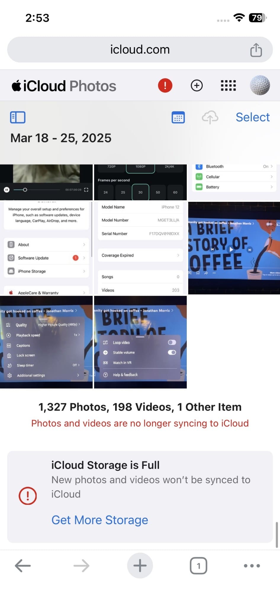 check uploaded photos on icloud