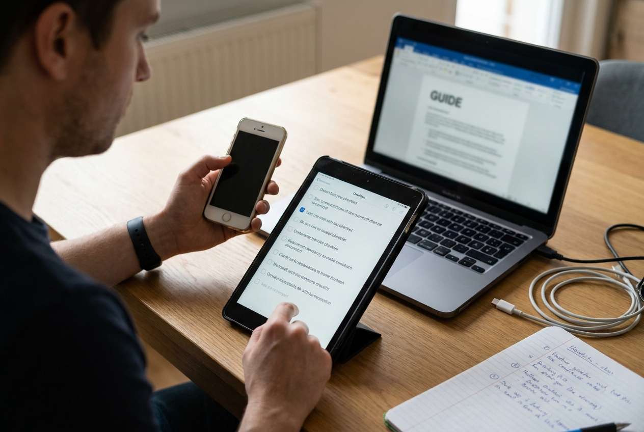 verify same platform upgrade before erasing old device: ai prompt guide | dr.fone prompt guide