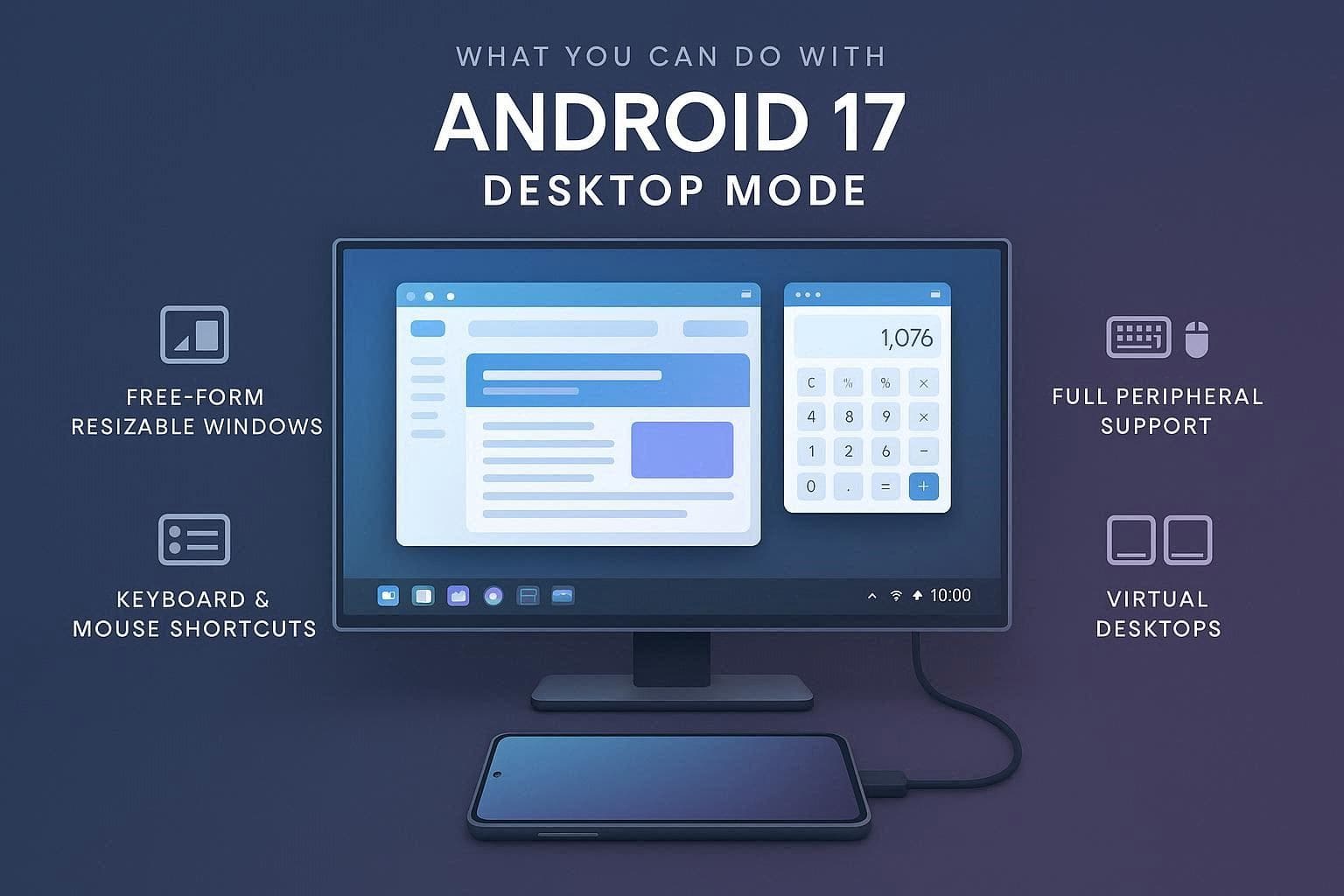 features of desktop mode