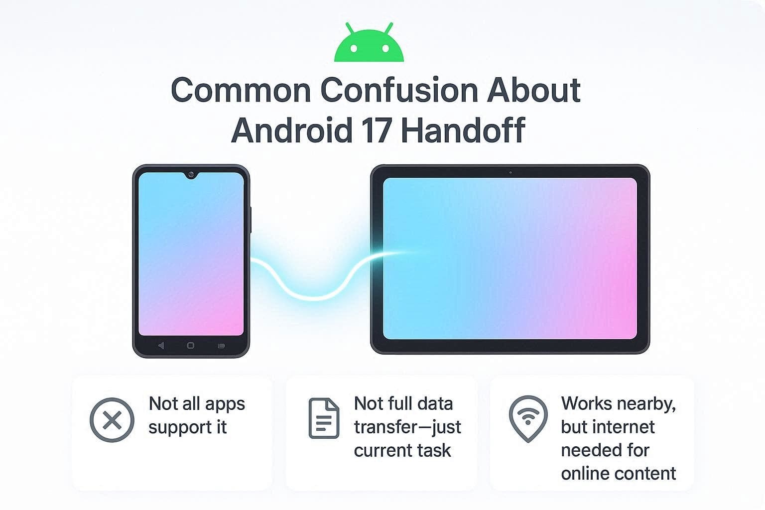 misconceptions of android handoff