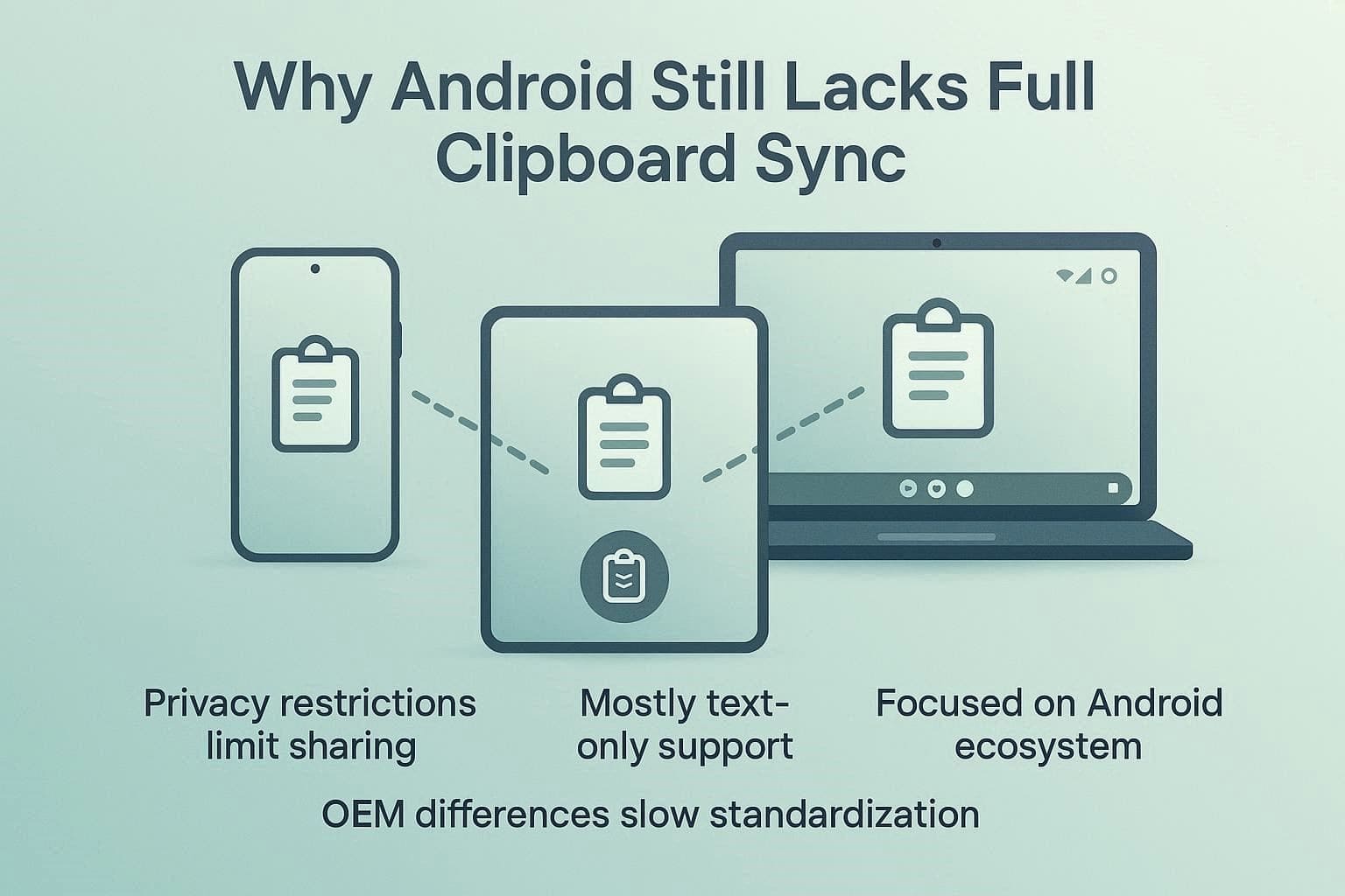 why android 17 clipboard limited