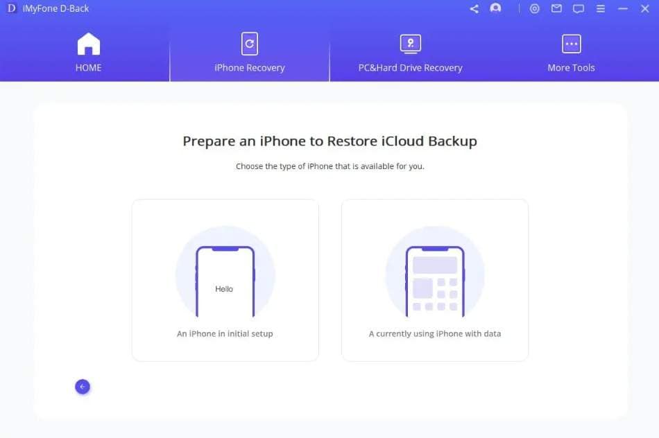 dback icloud recovery software