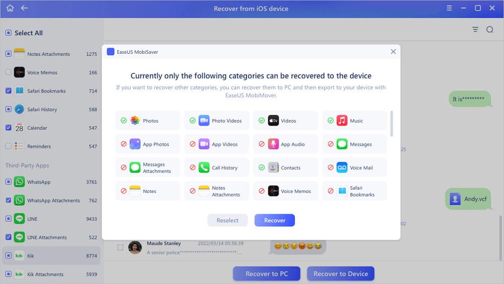 mobisaver icloud recovery software