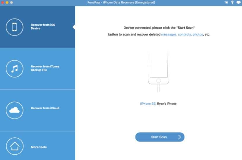 fonepaw iphone recovery software