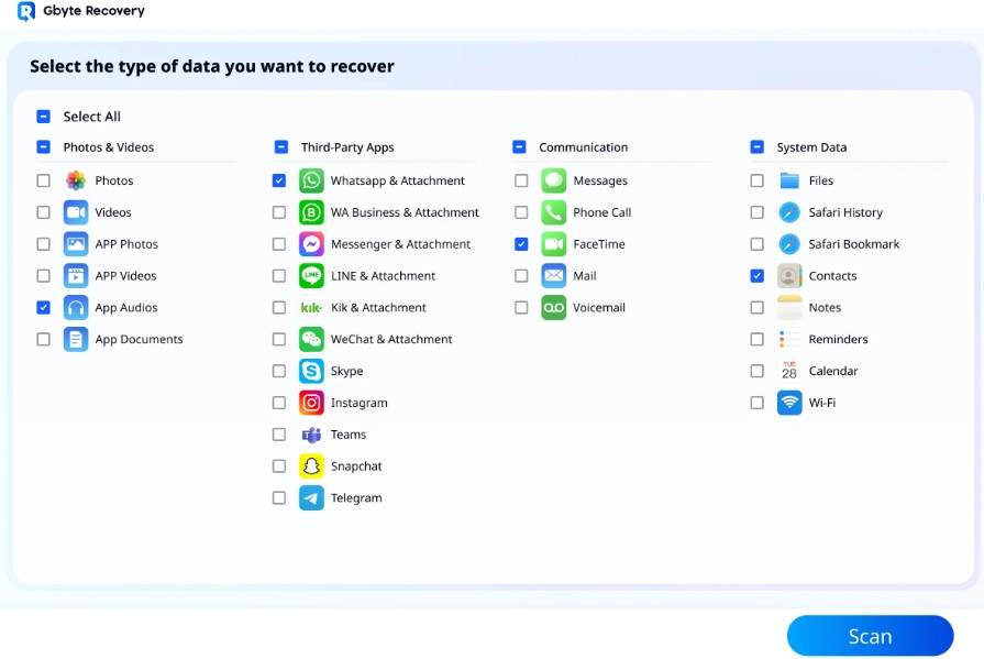 gbyte iphone recovery tool