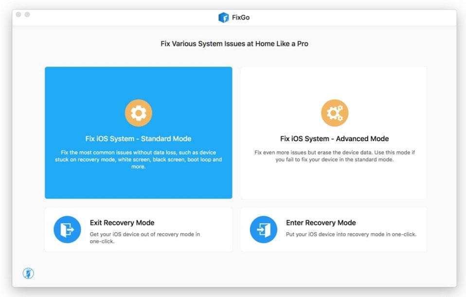 fixgo system repair mode