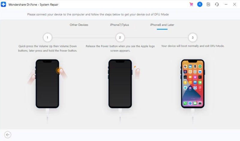 drfone recovery mode test