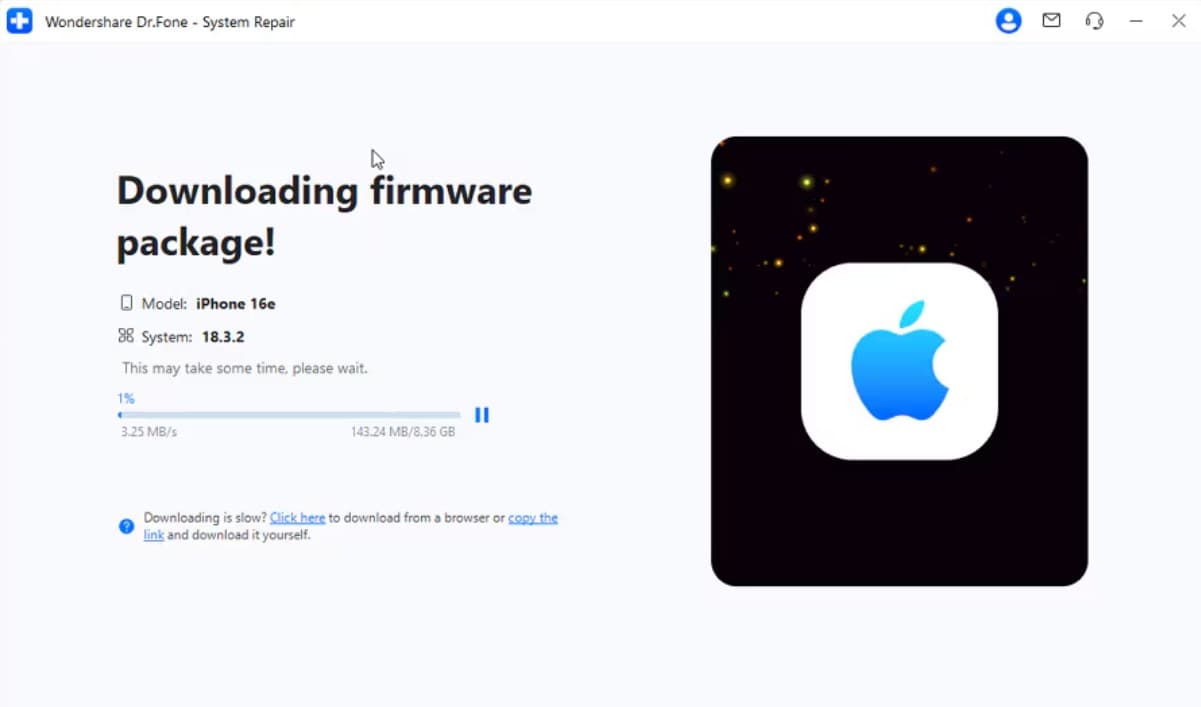 drfone workflow interface