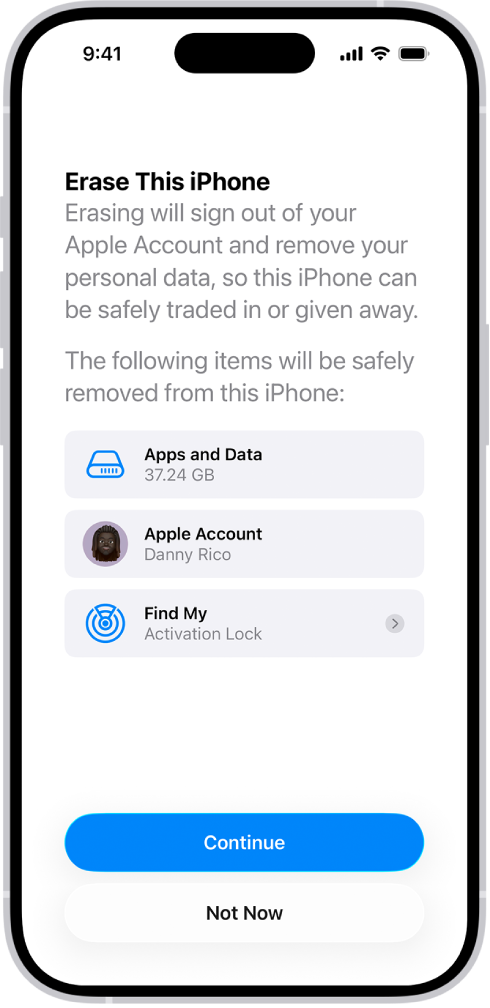 erase iphone data 