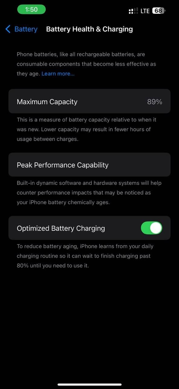 battery capacity