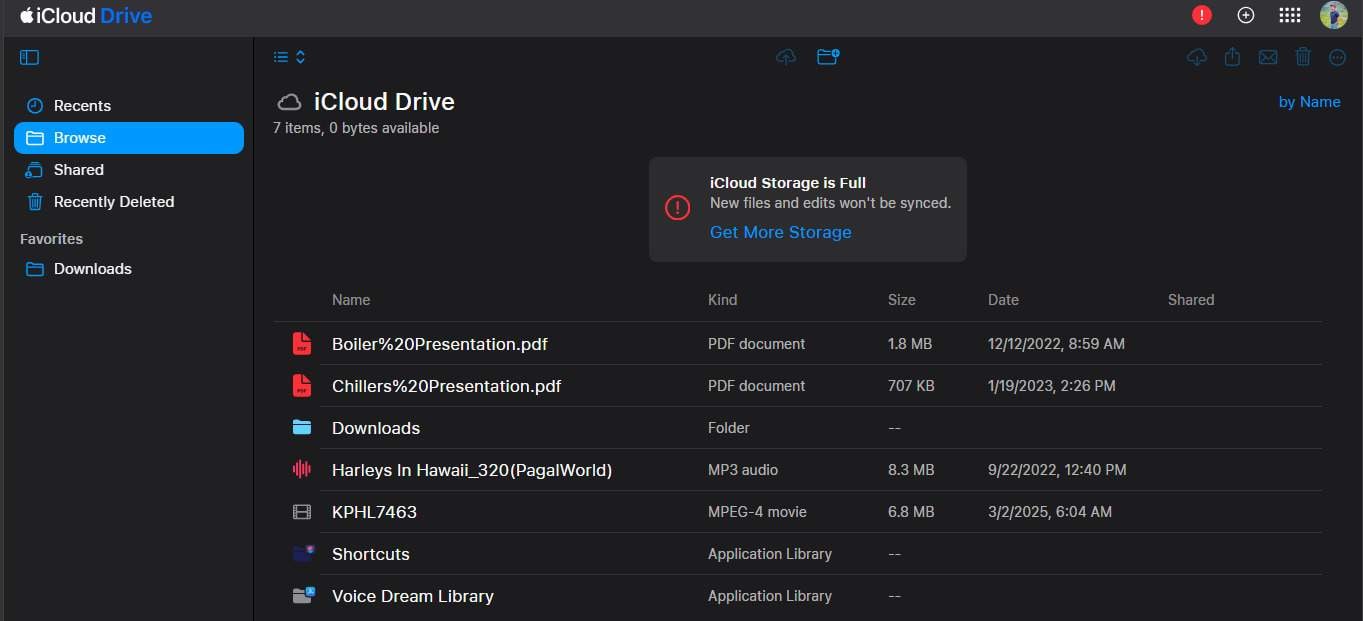 delete files from mac on icloud