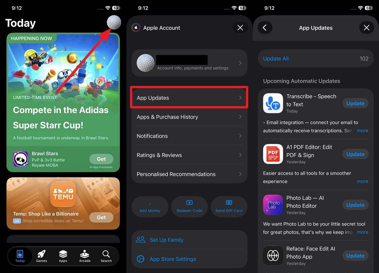 update the apps