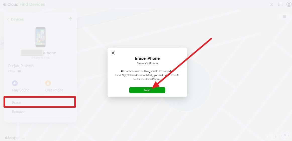 pick next button