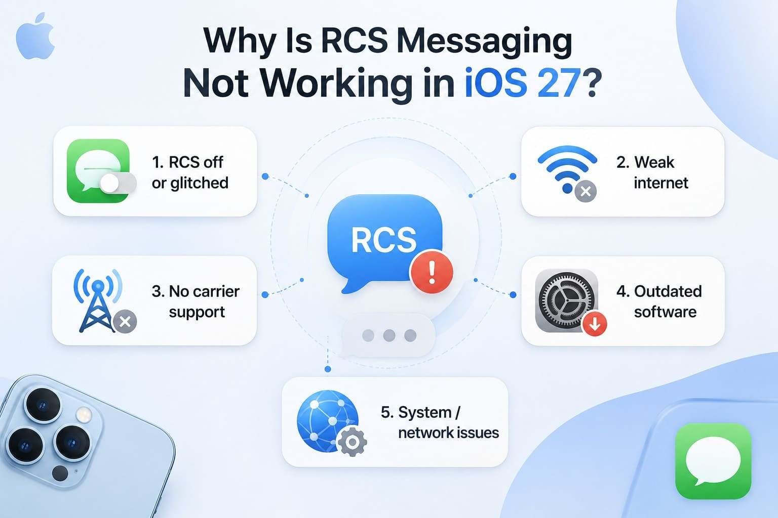 what rcs is not working