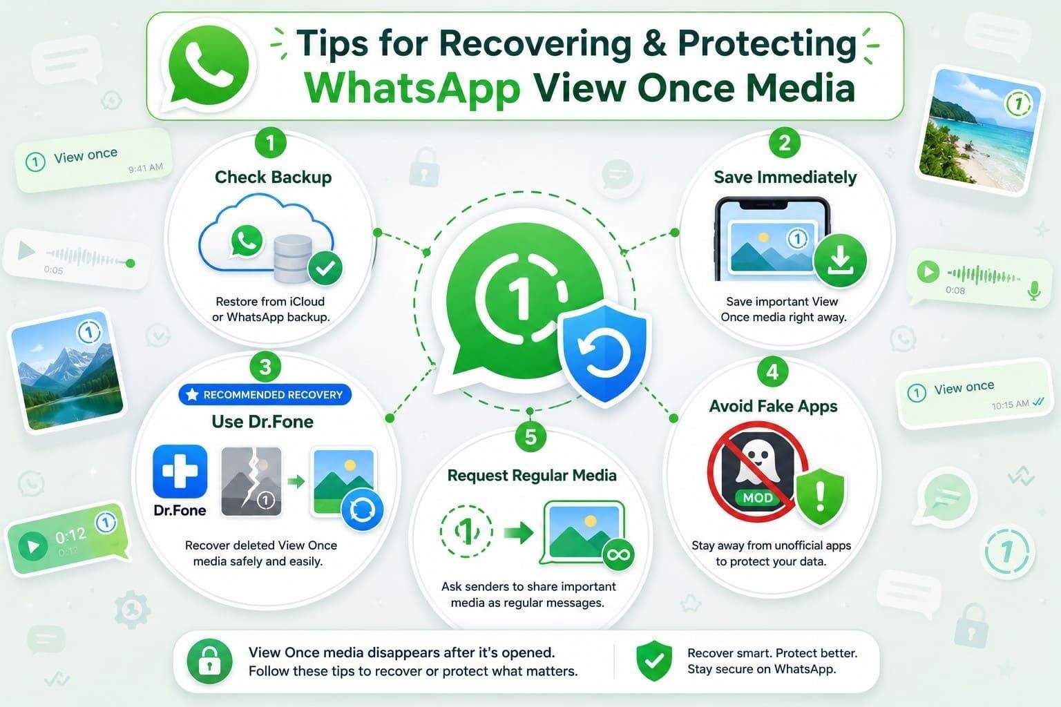 tips to recover whatsapp view once