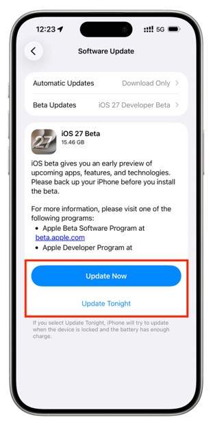 update ios