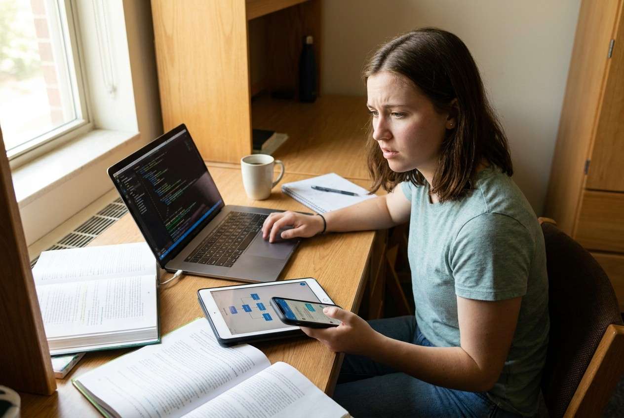 student workflow across phone tablet and laptop: ai prompt guide | dr.fone prompt guide