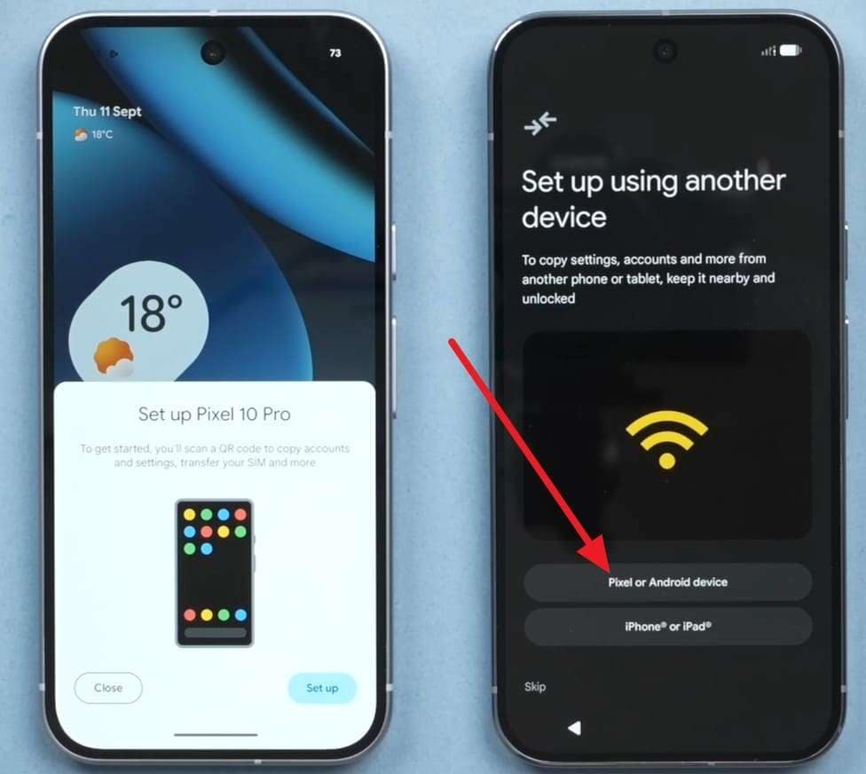 set up the pixel