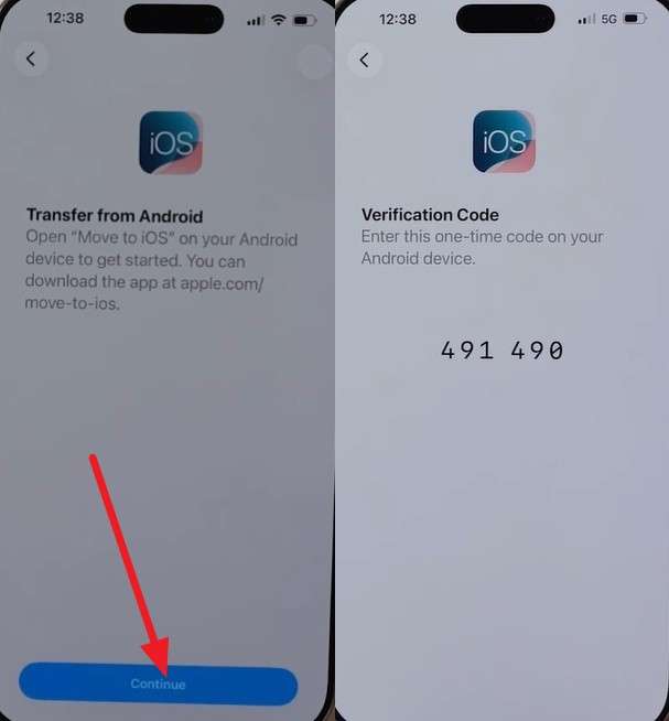 pick continue button