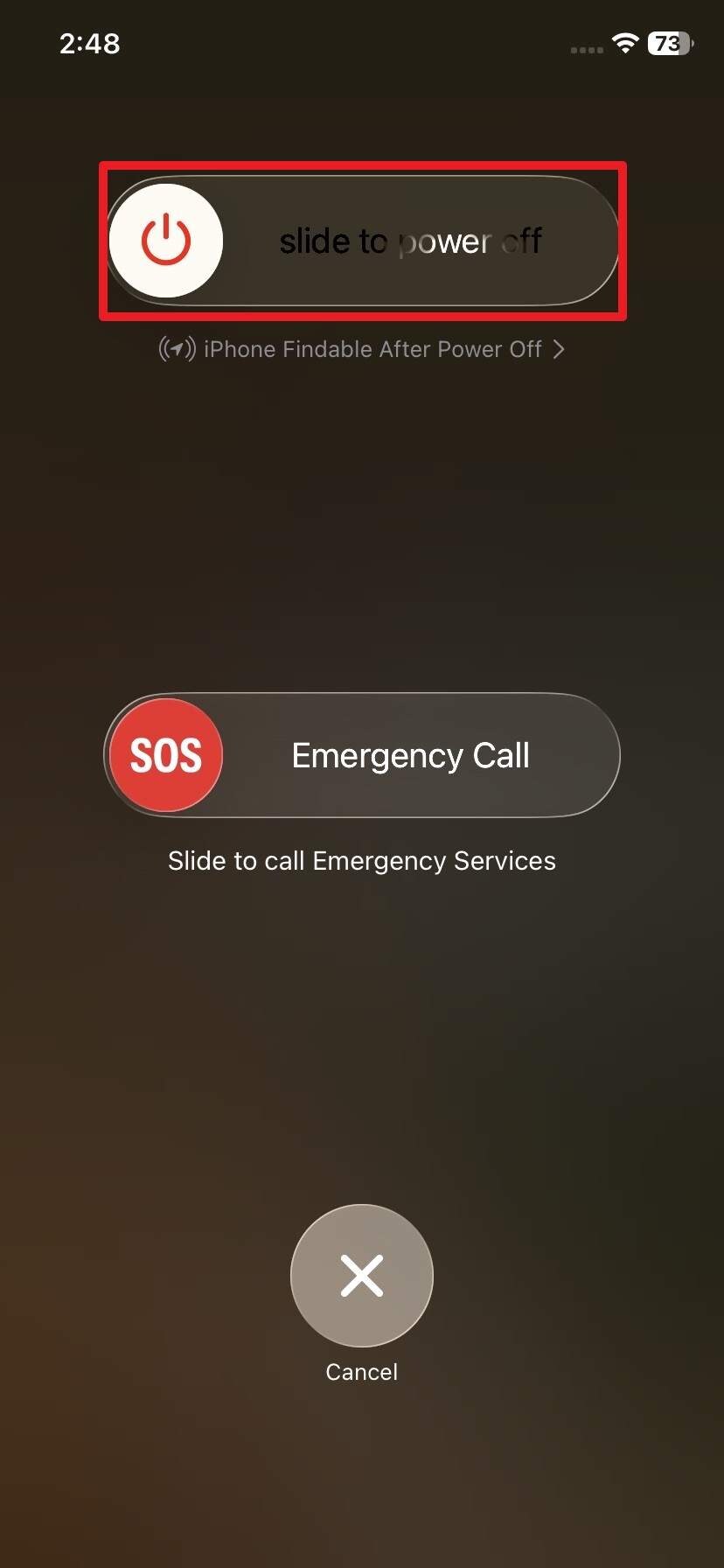 swipe to restart