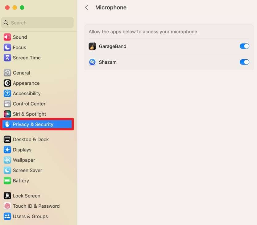 tap privacy and security