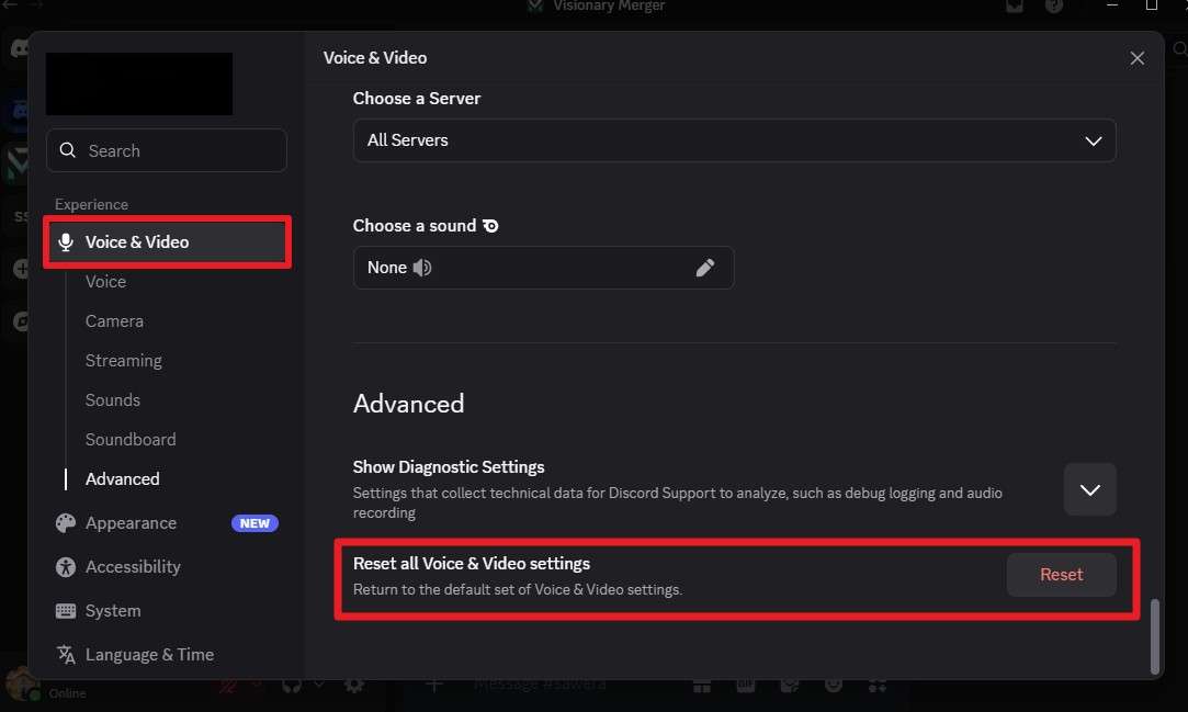 choose voice and video