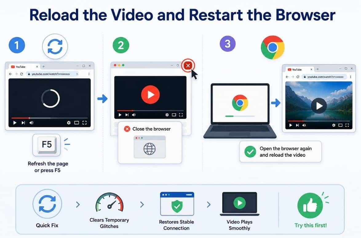 reload the video
