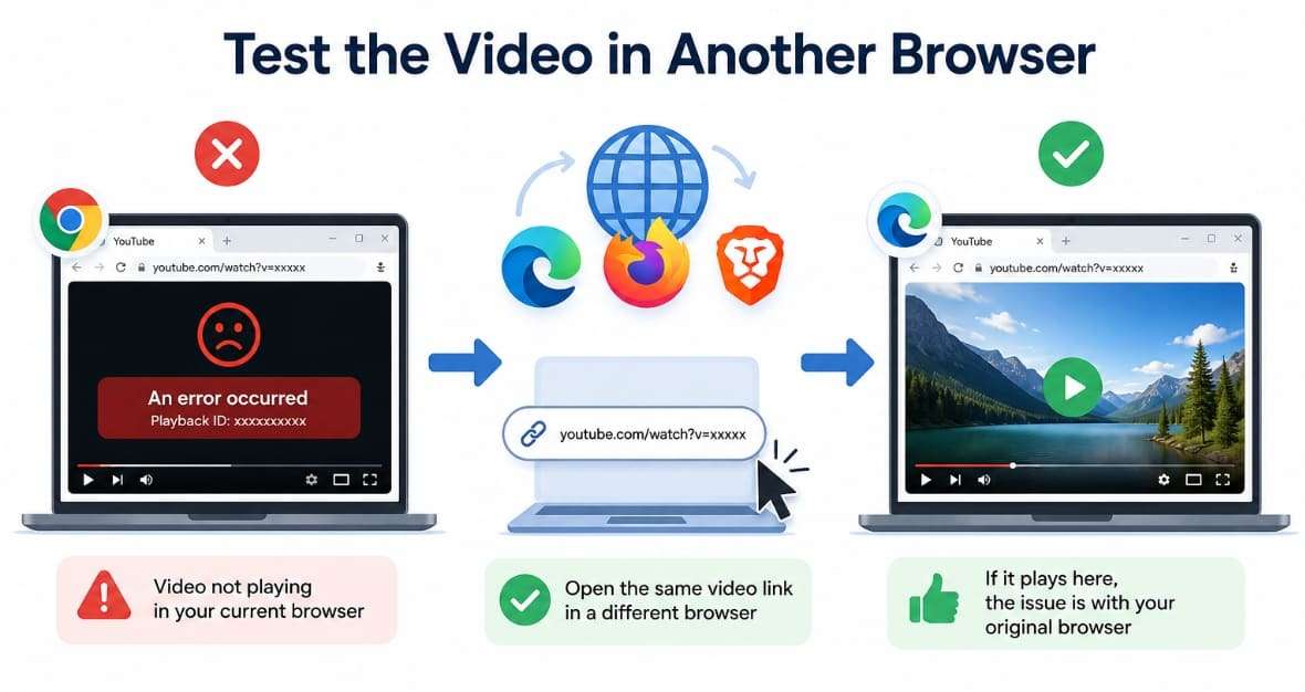 test video in browser