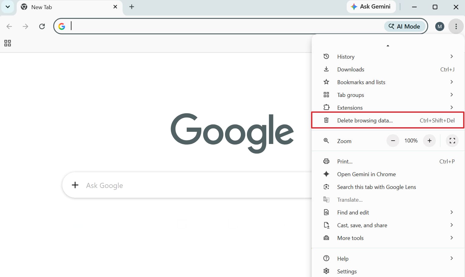 access browsing data