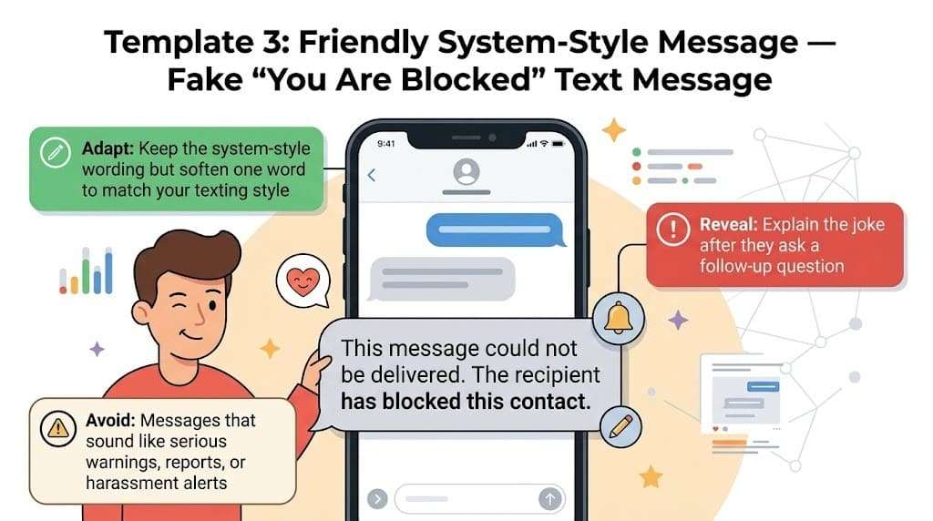 friendly system style message