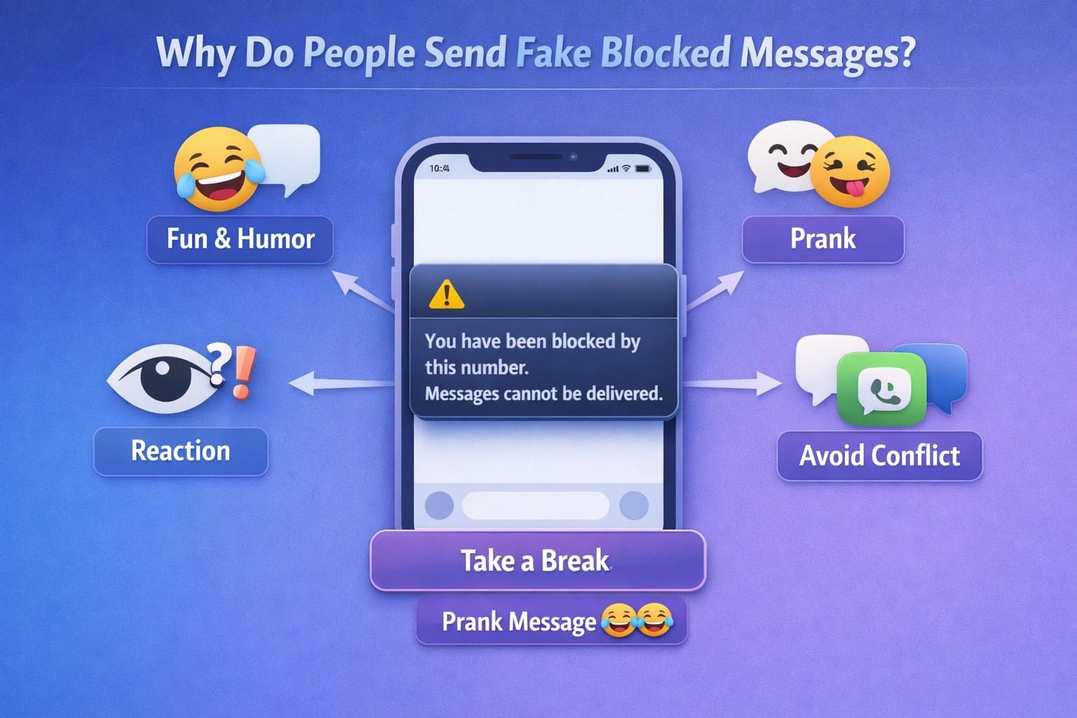 reasons send fake message