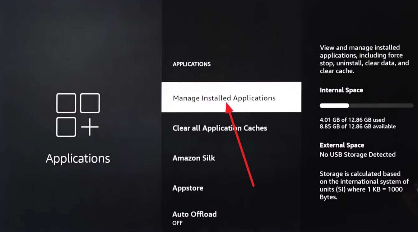manage installed application