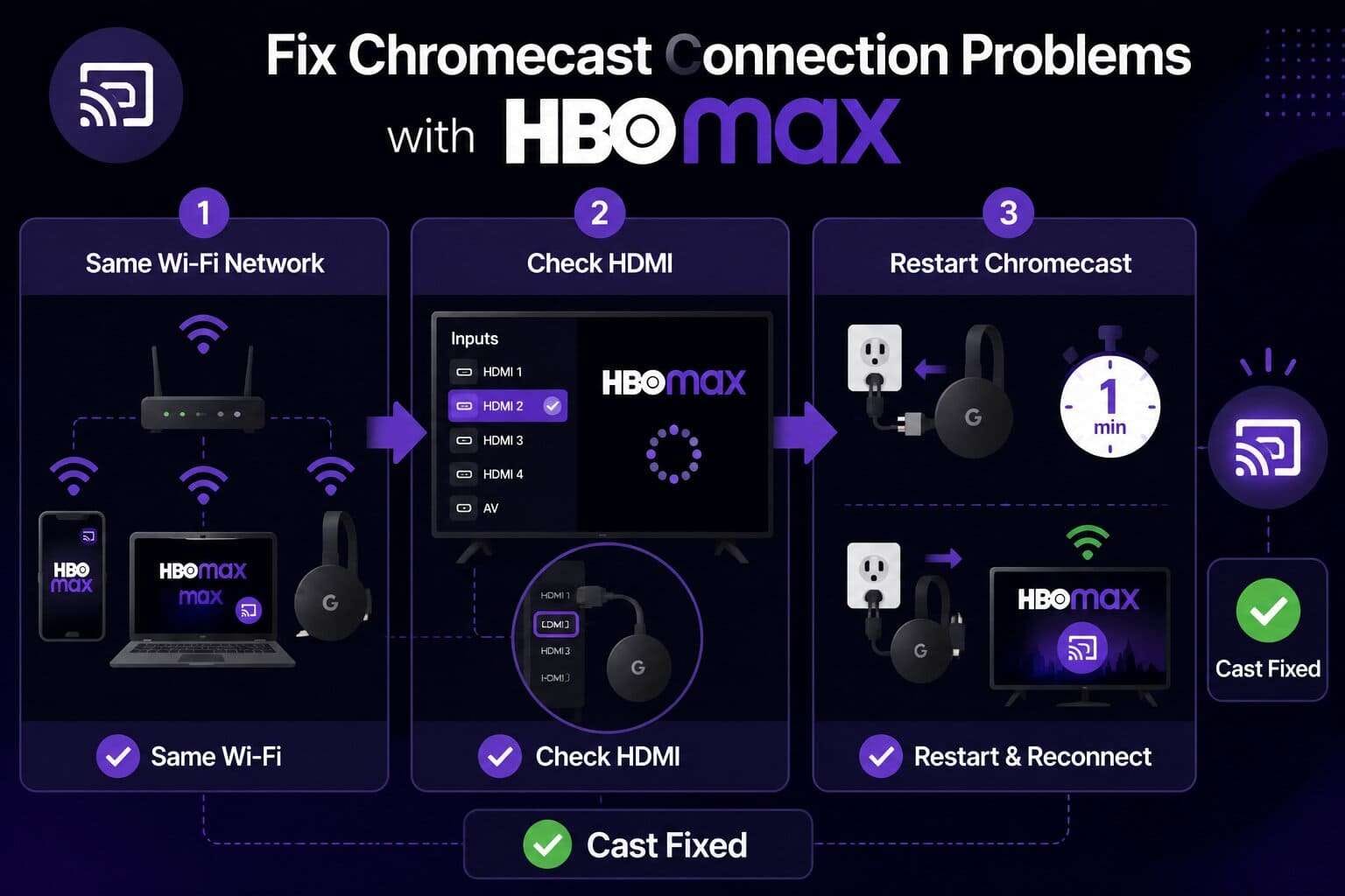 fix chromecast connection