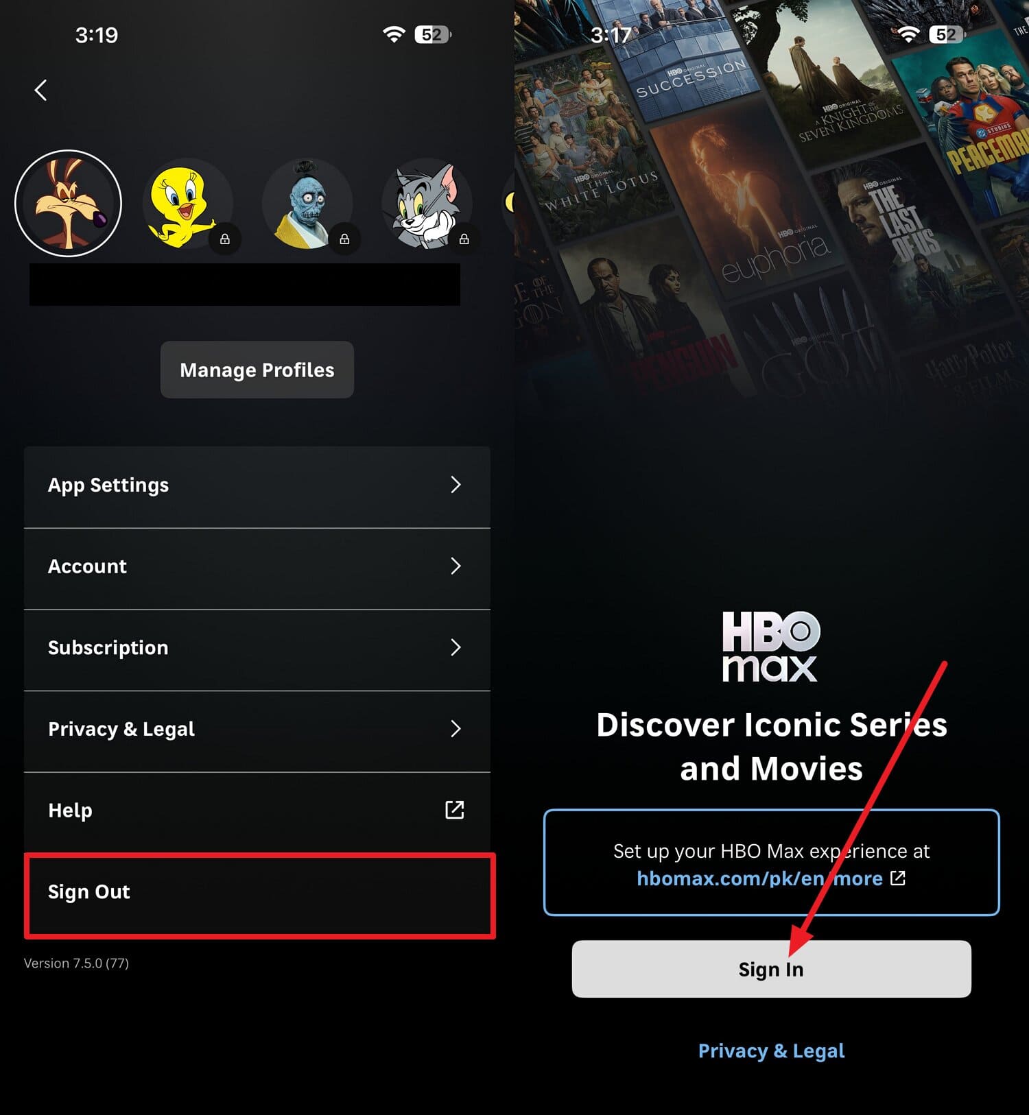 sign in hbo max