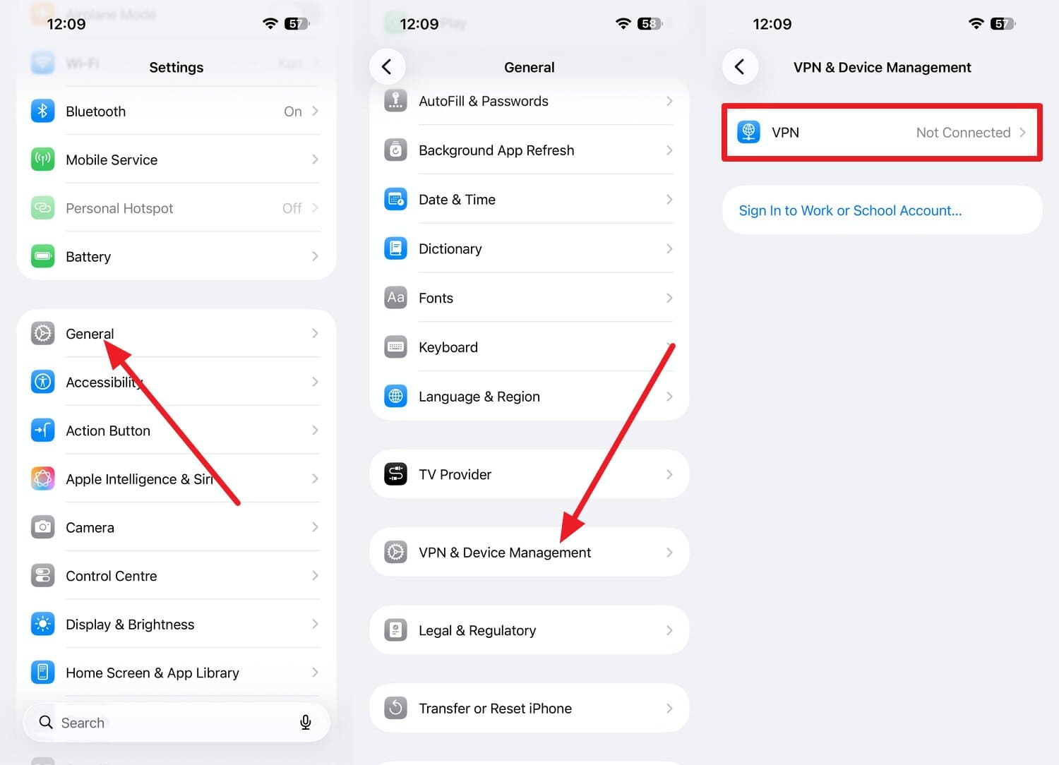 disable vpn proxy iphone
