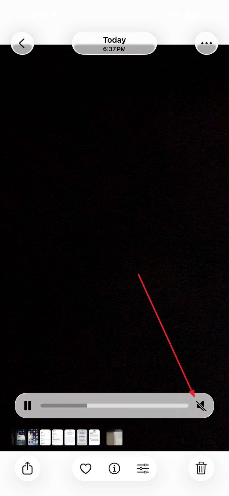unmute video