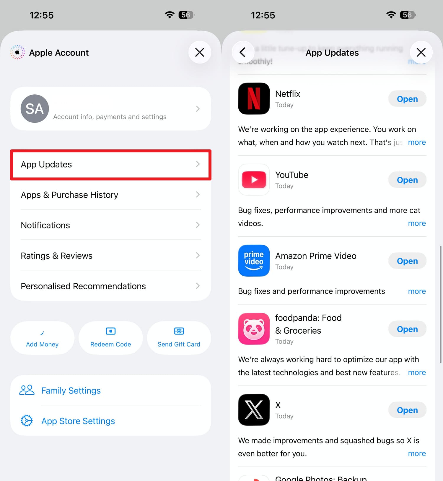 update video app
