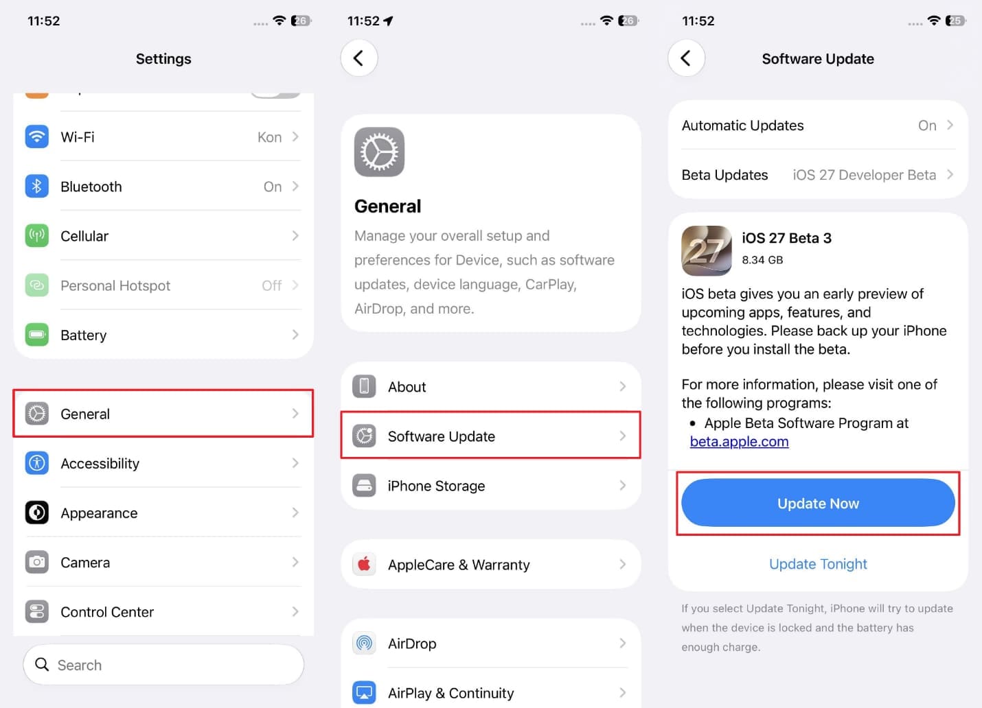 update ios