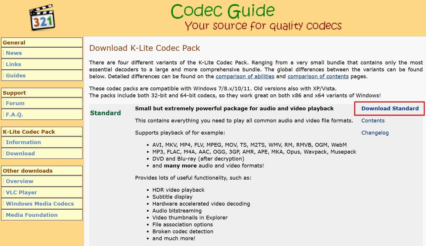 download klite codec