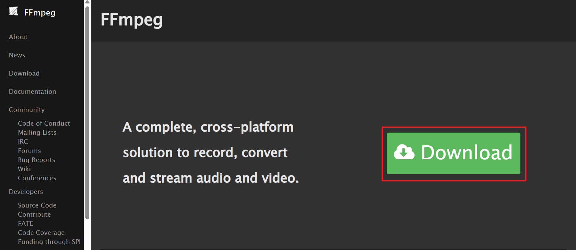 download ffmpeg